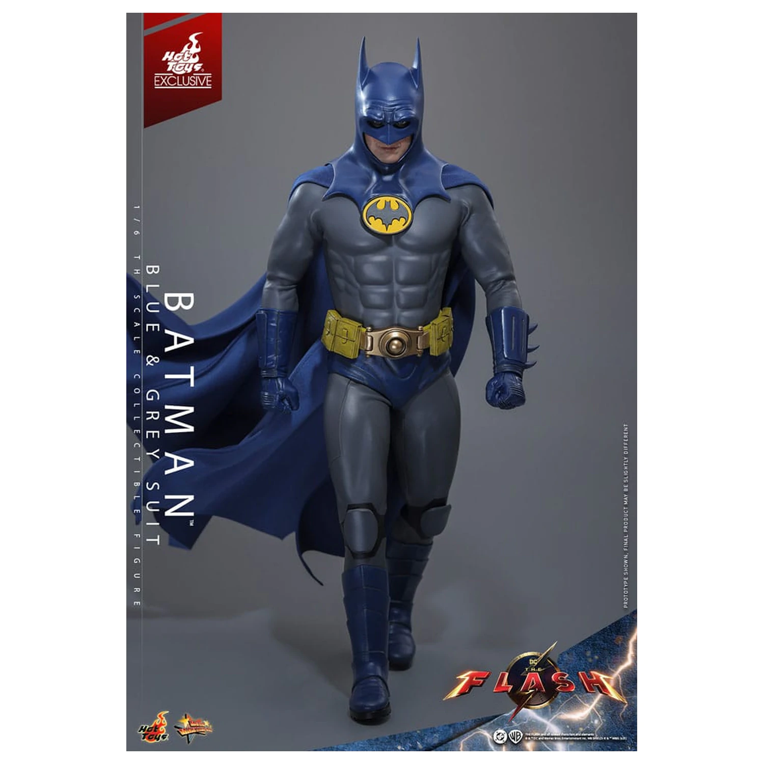 The Flash Movie Masterpiece Akcijska figura 1/6 Batman (Blue & Grey Suit) Limited Edition 30 cm fotografija izdelka