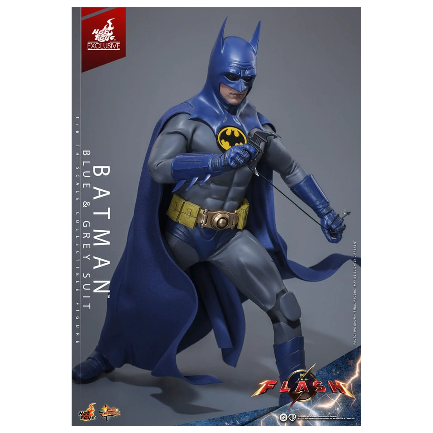 The Flash Movie Masterpiece Akcijska figura 1/6 Batman (Blue & Grey Suit) Limited Edition 30 cm fotografija izdelka