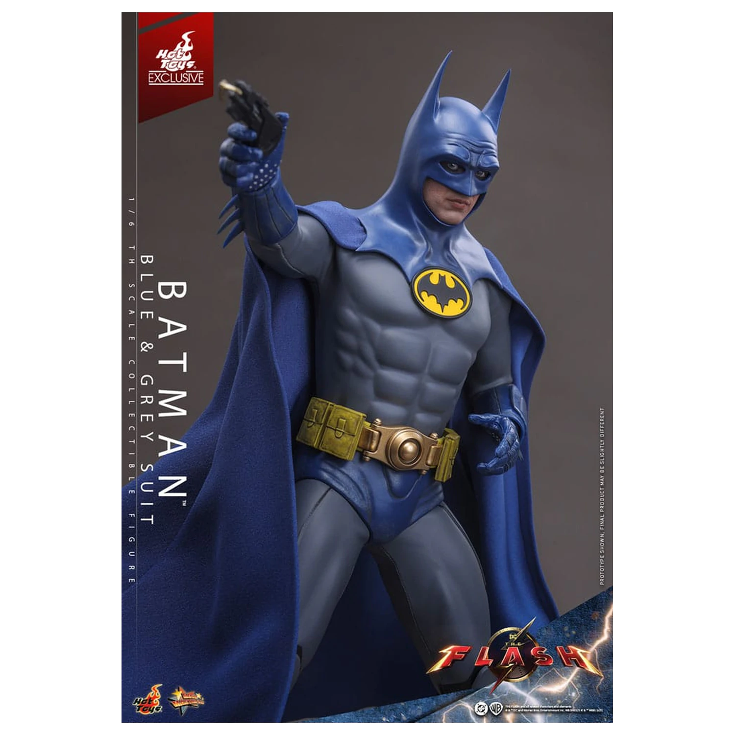 The Flash Movie Masterpiece Akcijska figura 1/6 Batman (Blue & Grey Suit) Limited Edition 30 cm fotografija izdelka