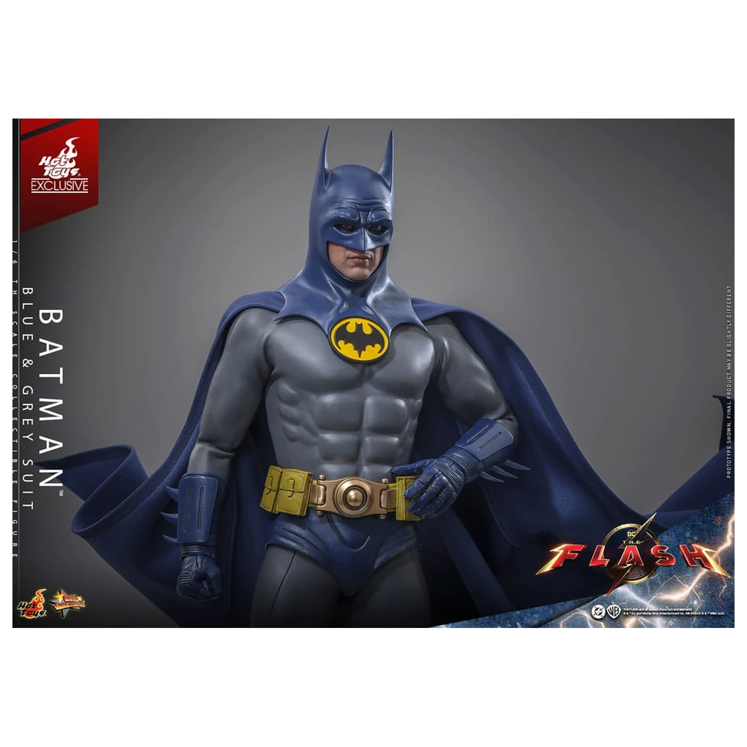 The Flash Movie Masterpiece Akcijska figura 1/6 Batman (Blue & Grey Suit) Limited Edition 30 cm fotografija izdelka
