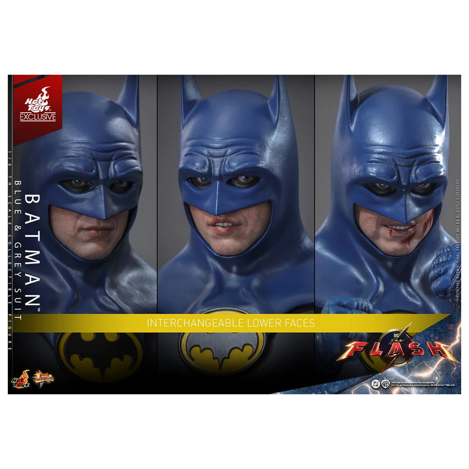 The Flash Movie Masterpiece Akcijska figura 1/6 Batman (Blue & Grey Suit) Limited Edition 30 cm fotografija izdelka
