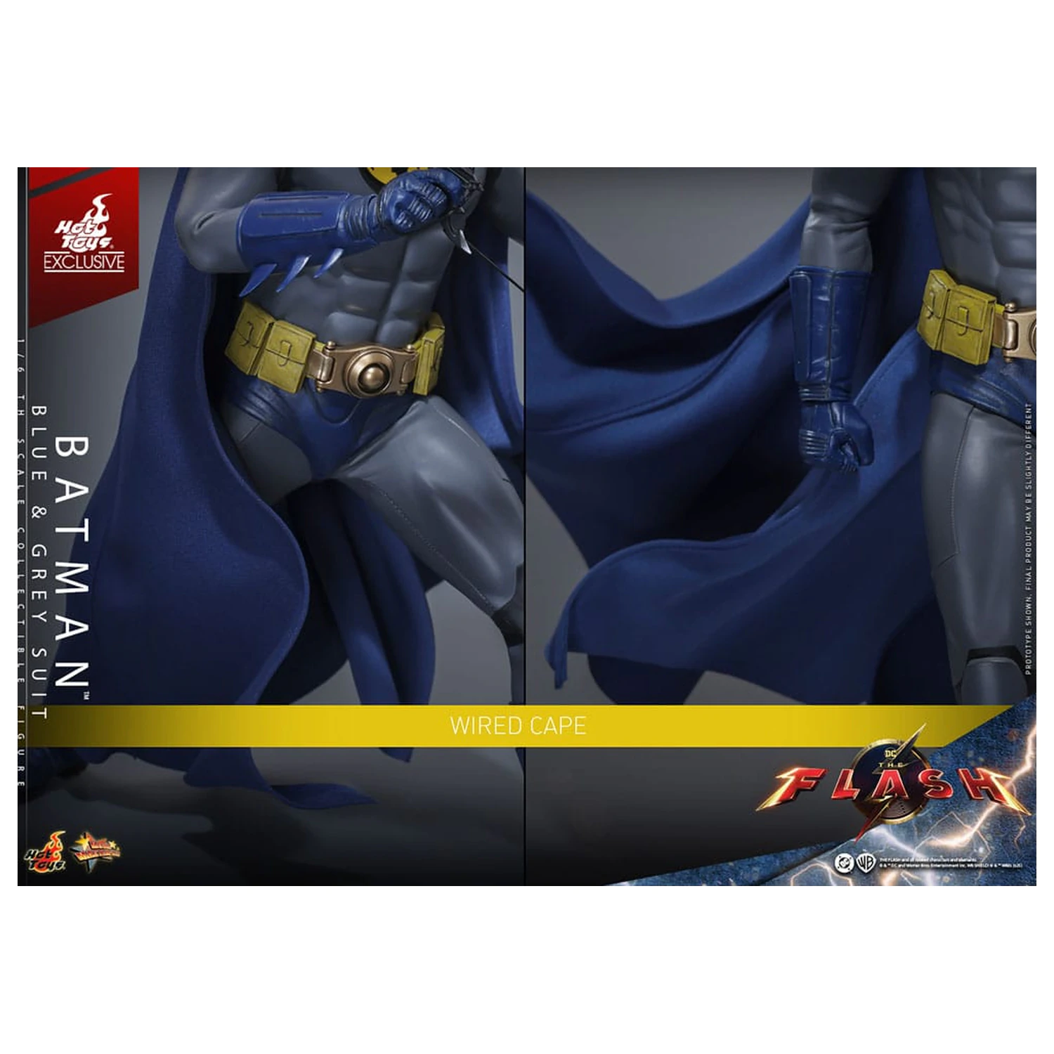 The Flash Movie Masterpiece Akcijska figura 1/6 Batman (Blue & Grey Suit) Limited Edition 30 cm fotografija izdelka