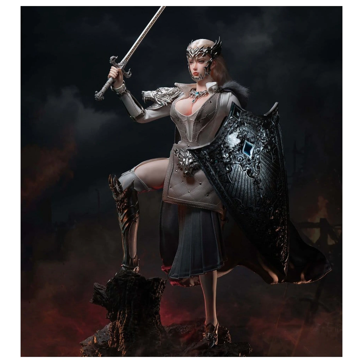 The Girl Under Wolf's Ward Action Figura 1/6 Alina (Silver) 30 cm fotografija izdelka