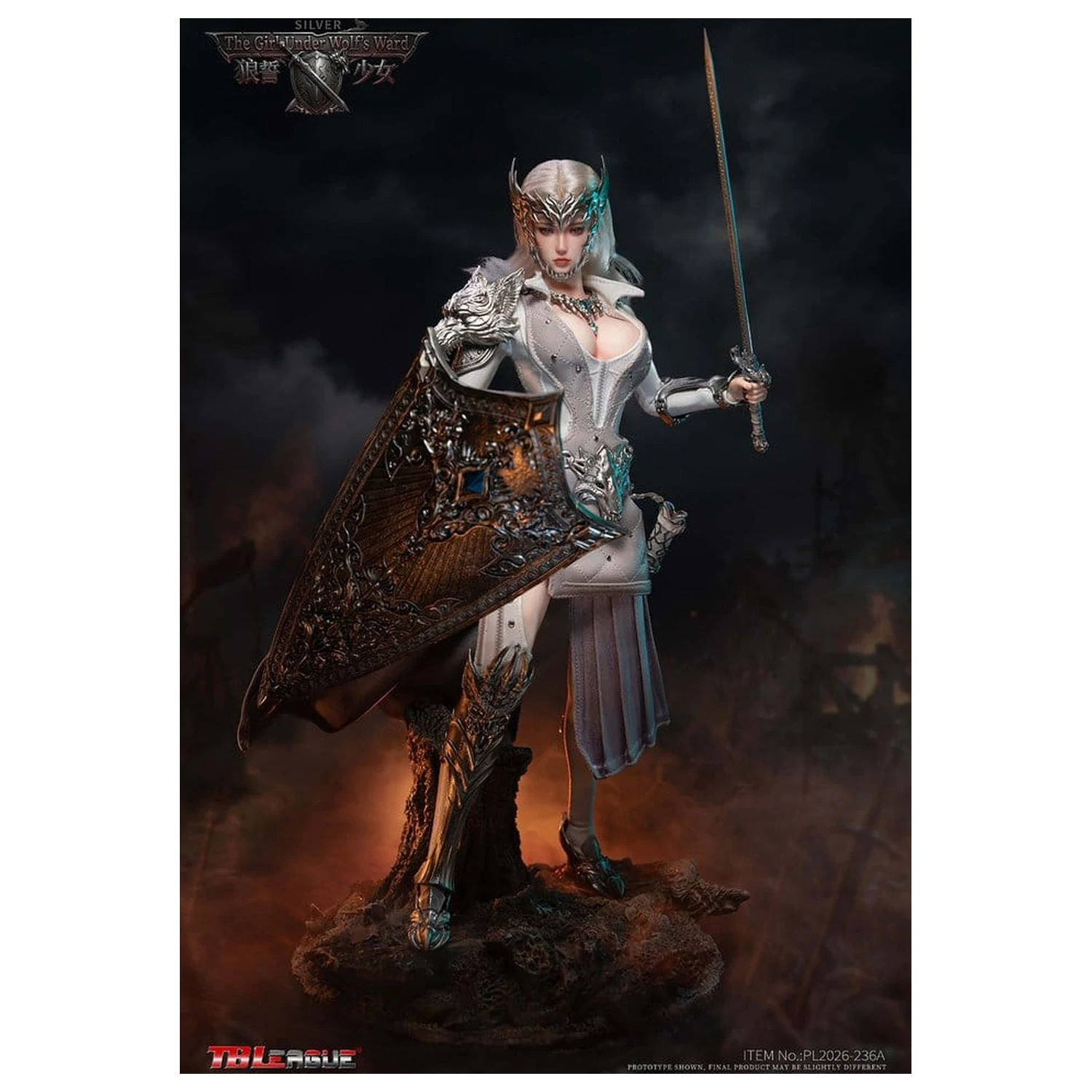 The Girl Under Wolf's Ward Action Figura 1/6 Alina (Silver) 30 cm fotografija izdelka