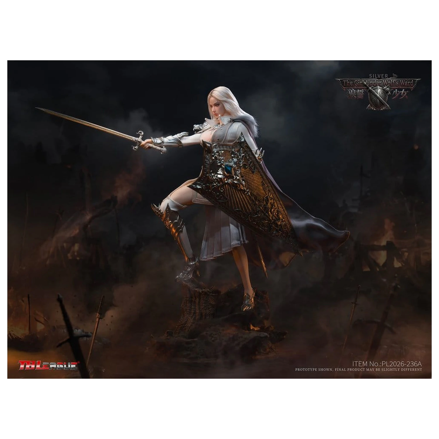 The Girl Under Wolf's Ward Action Figura 1/6 Alina (Silver) 30 cm fotografija izdelka