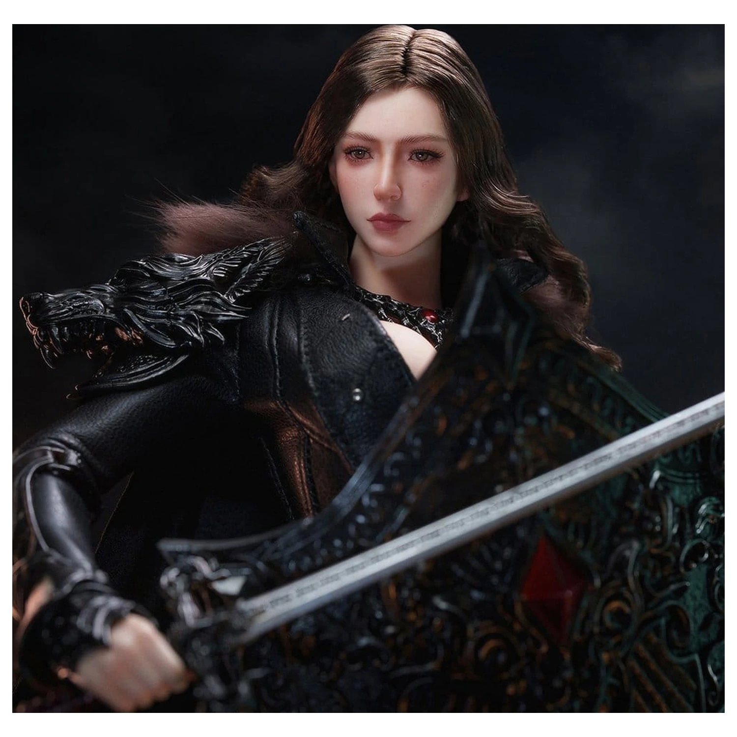 The Girl Under Wolf's Ward Action Figure 1/6 Eleanor (Črna) 30 cm fotografija izdelka