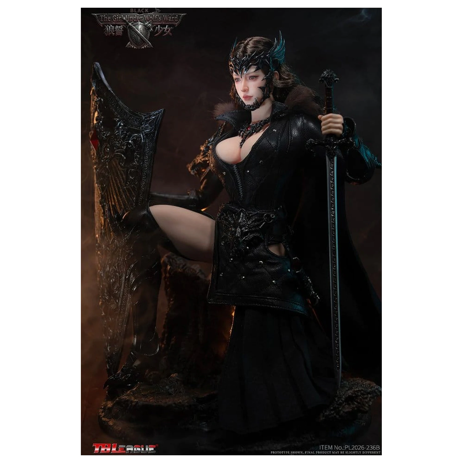 The Girl Under Wolf's Ward Action Figure 1/6 Eleanor (Črna) 30 cm fotografija izdelka