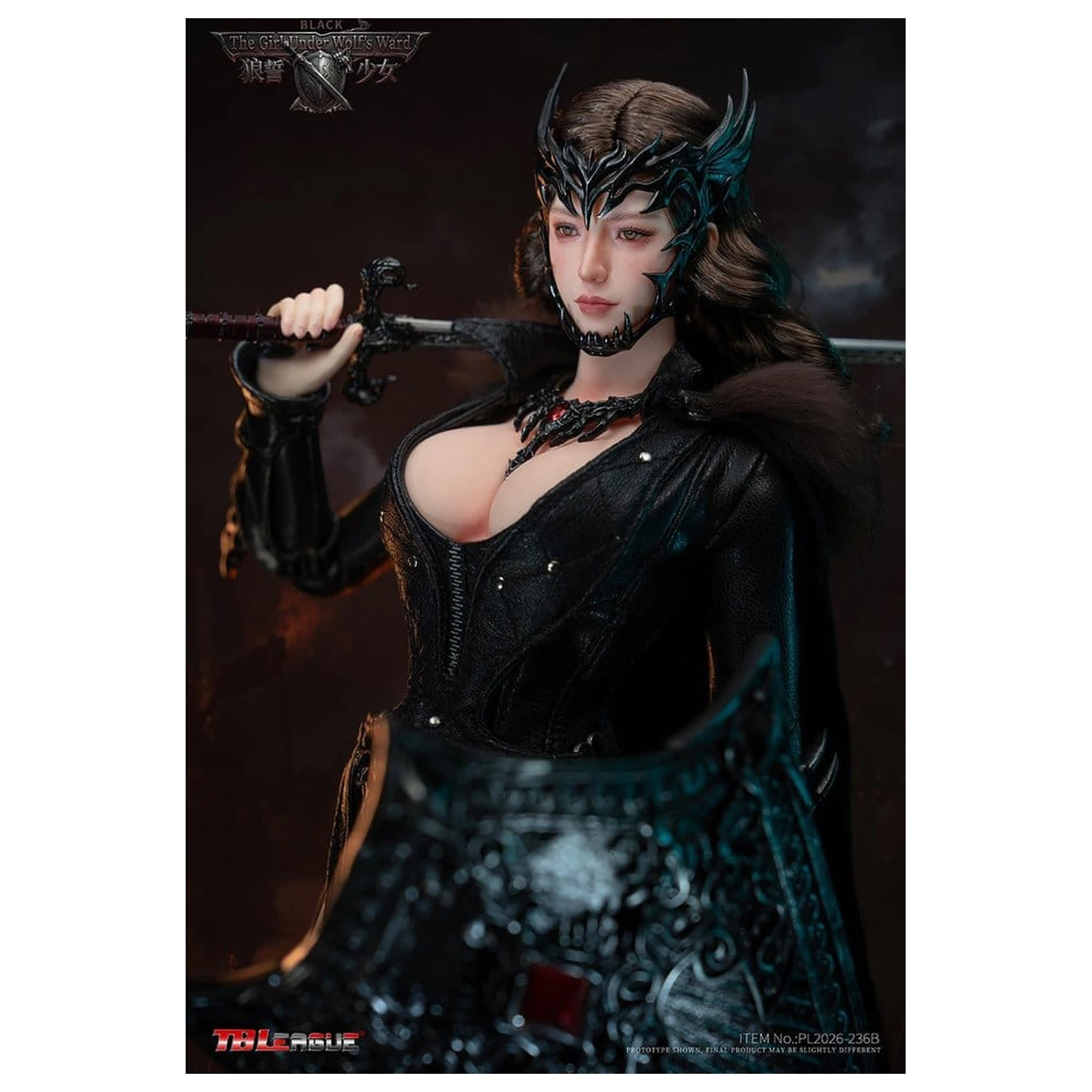 The Girl Under Wolf's Ward Action Figure 1/6 Eleanor (Črna) 30 cm fotografija izdelka