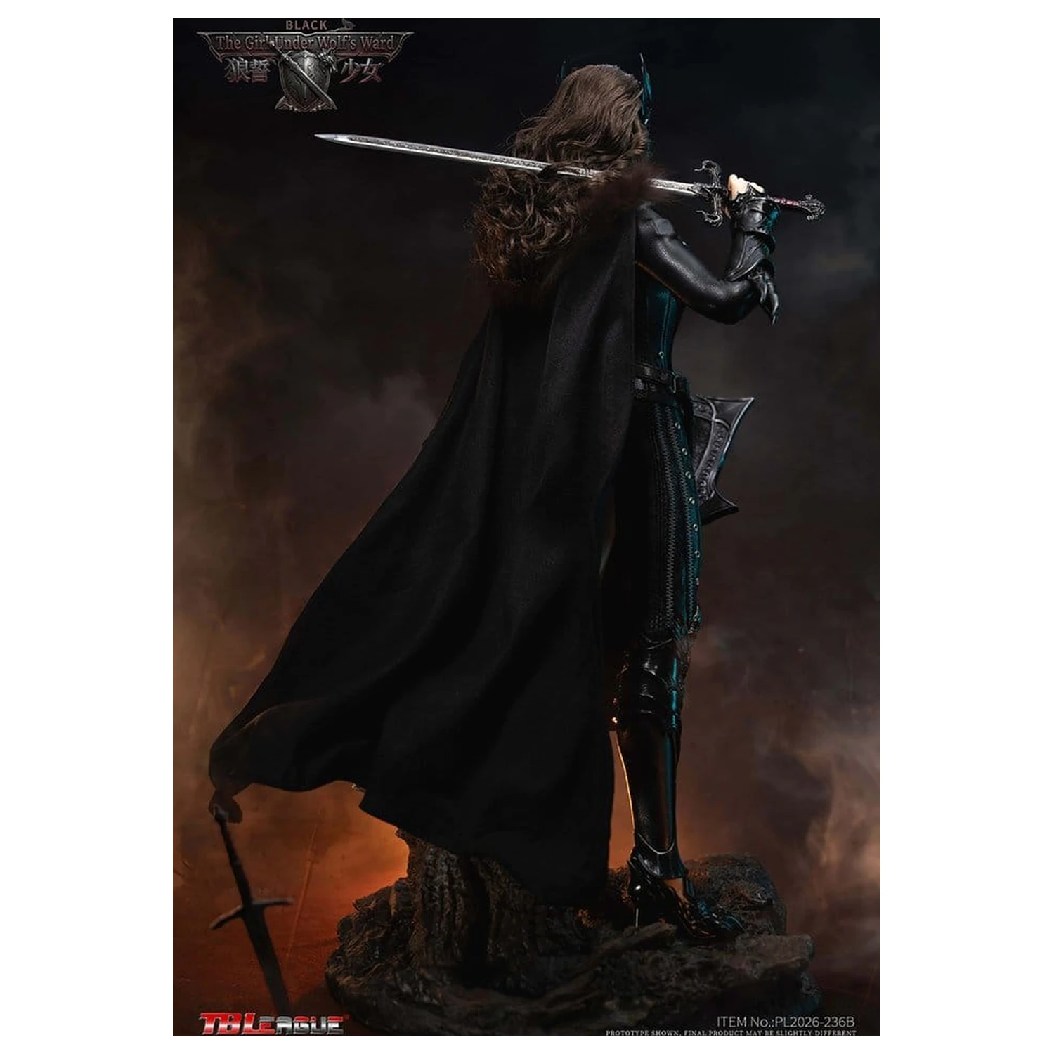 The Girl Under Wolf's Ward Action Figure 1/6 Eleanor (Črna) 30 cm fotografija izdelka