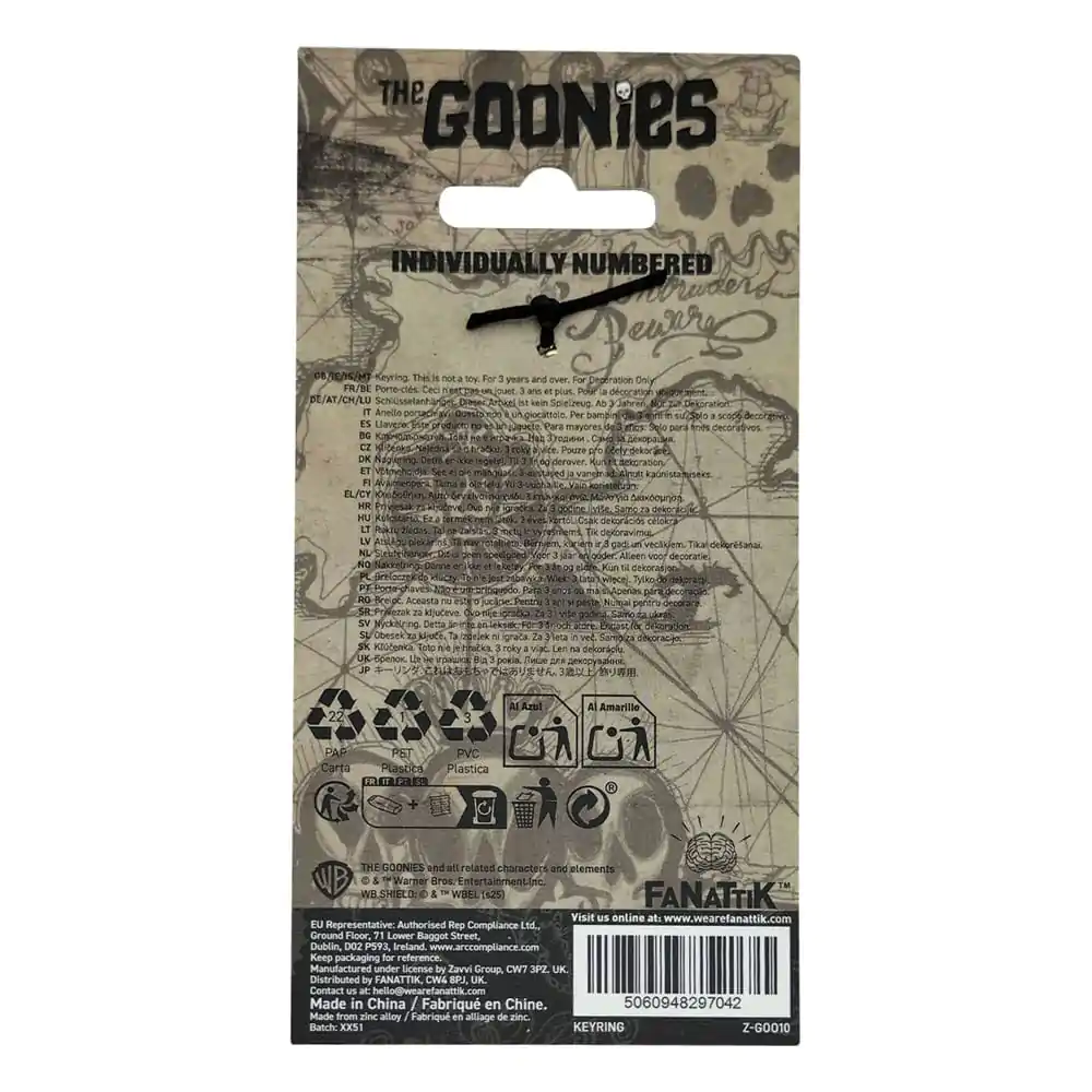 The Goonies Keychain 40th Anniversary Copper Bones Limited Edition obesek za ključe fotografija izdelka