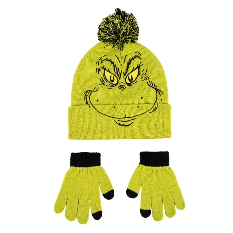 Klobuk in rokavice The Grinch set fotografija izdelka