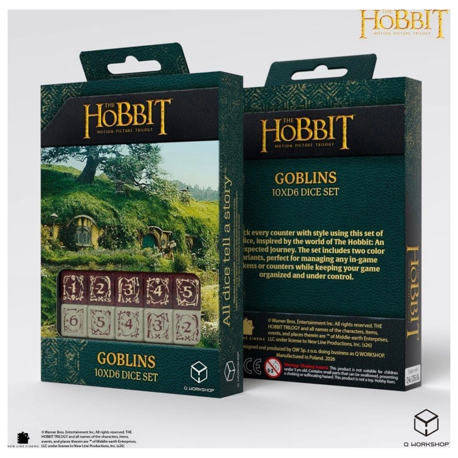 The Hobbit: Set 10 D6 kock Goblins fotografija izdelka