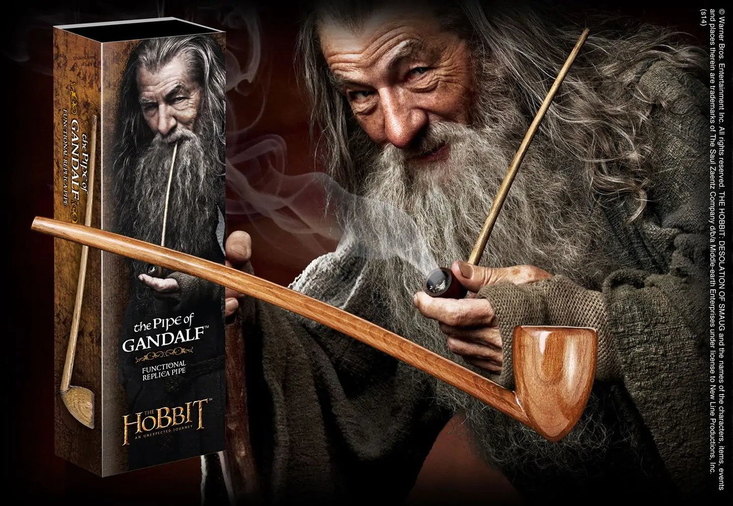 The Hobbit An Unexpected Journey Replika 1/1 The Pipe of Gandalf 23 cm fotografija izdelka