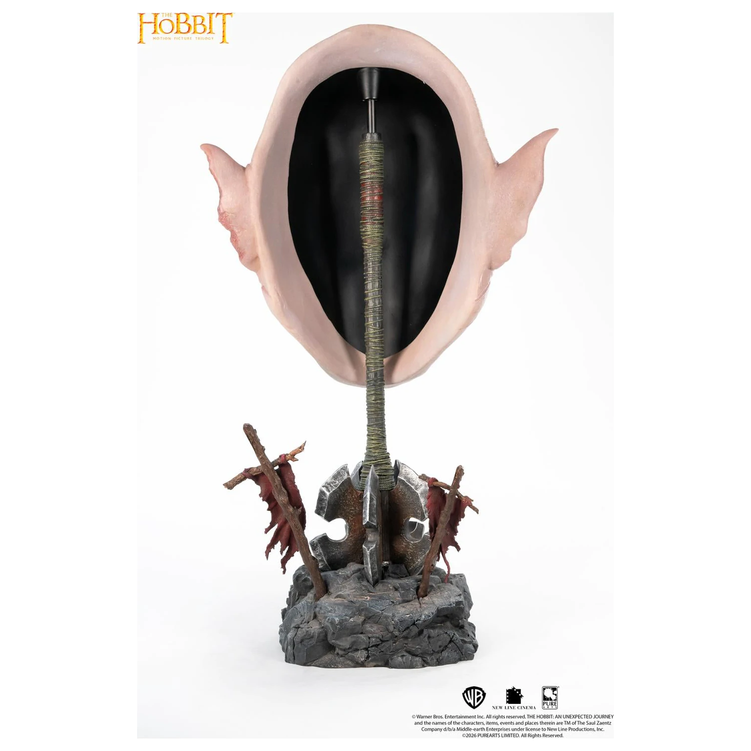 The Hobbit Art Mask Azog replika 1/1 54 cm fotografija izdelka