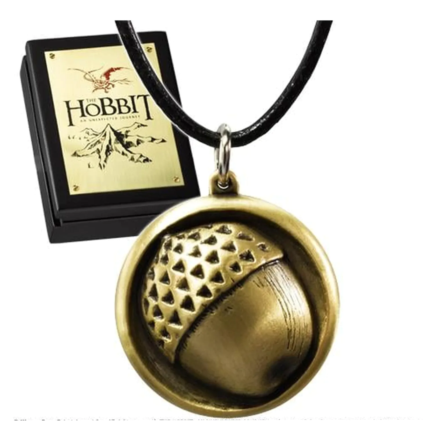 The Hobbit usnjena verižica Bilbo gumb obesek fotografija izdelka