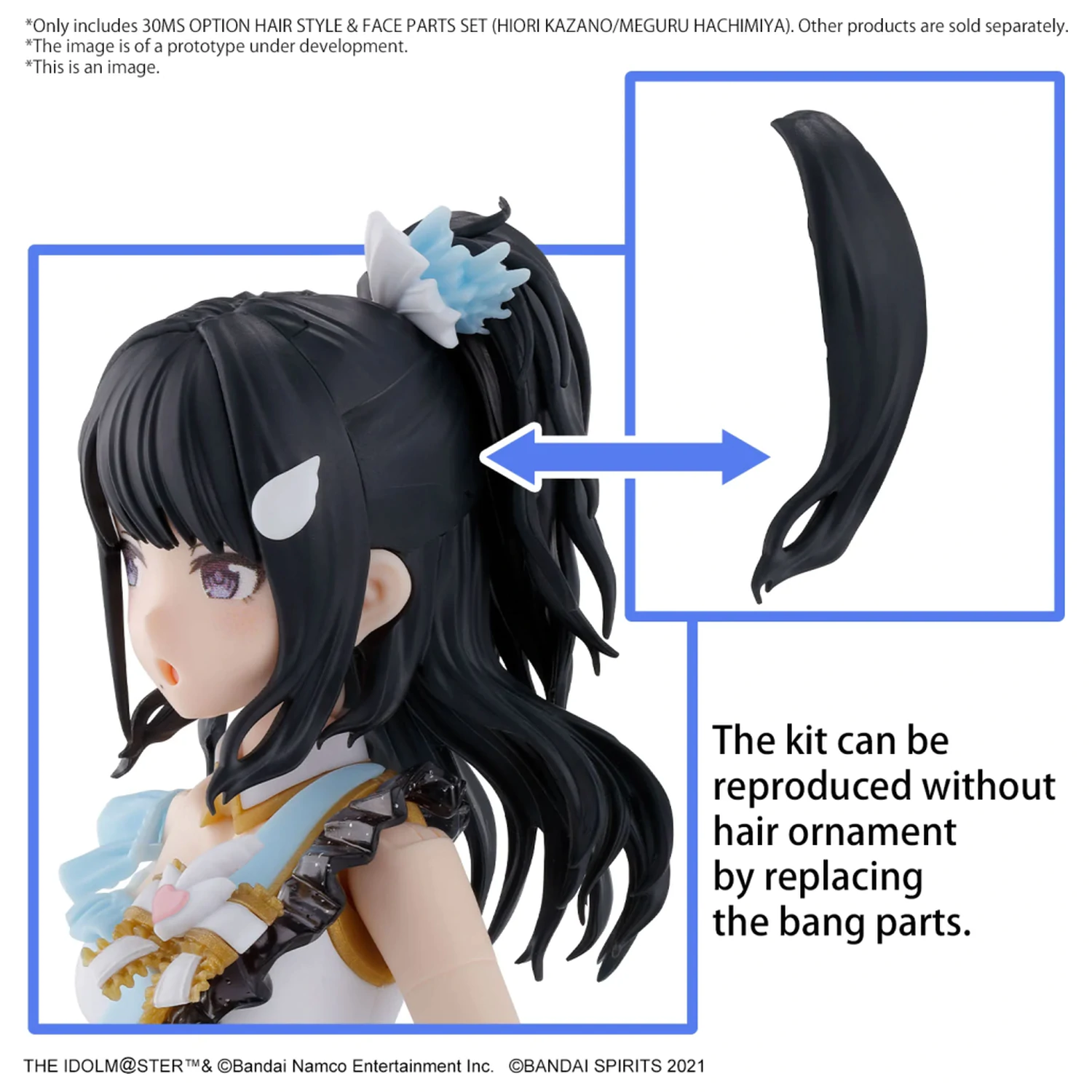 The Idolmaster 30MS Option Hair Style & Face Parts Set model komplet fotografija izdelka