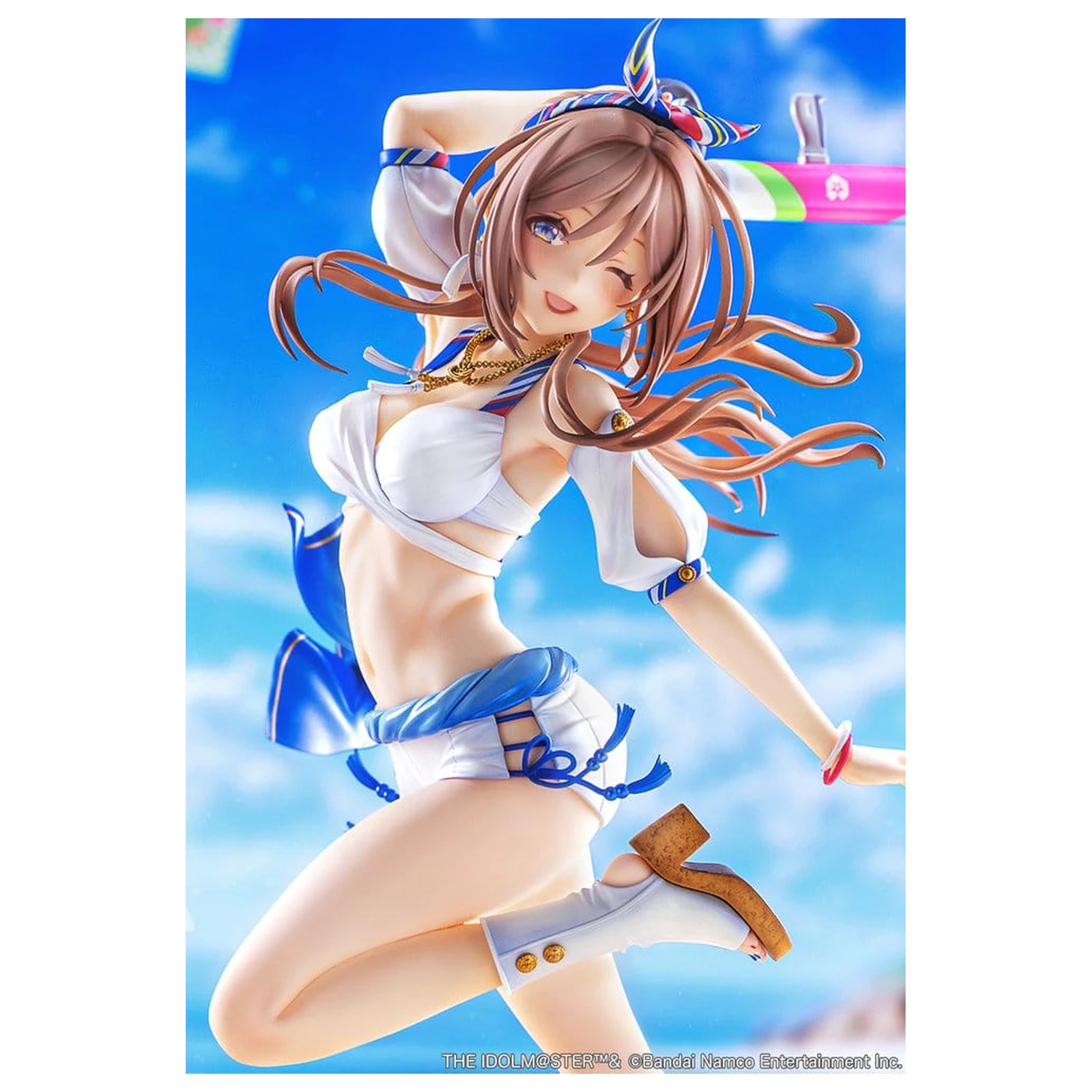 The Idolmaster Gakuen PVC figura 1/7 Himesaki Rinami Kimi to Semi Blue Ver. 27 cm fotografija izdelka