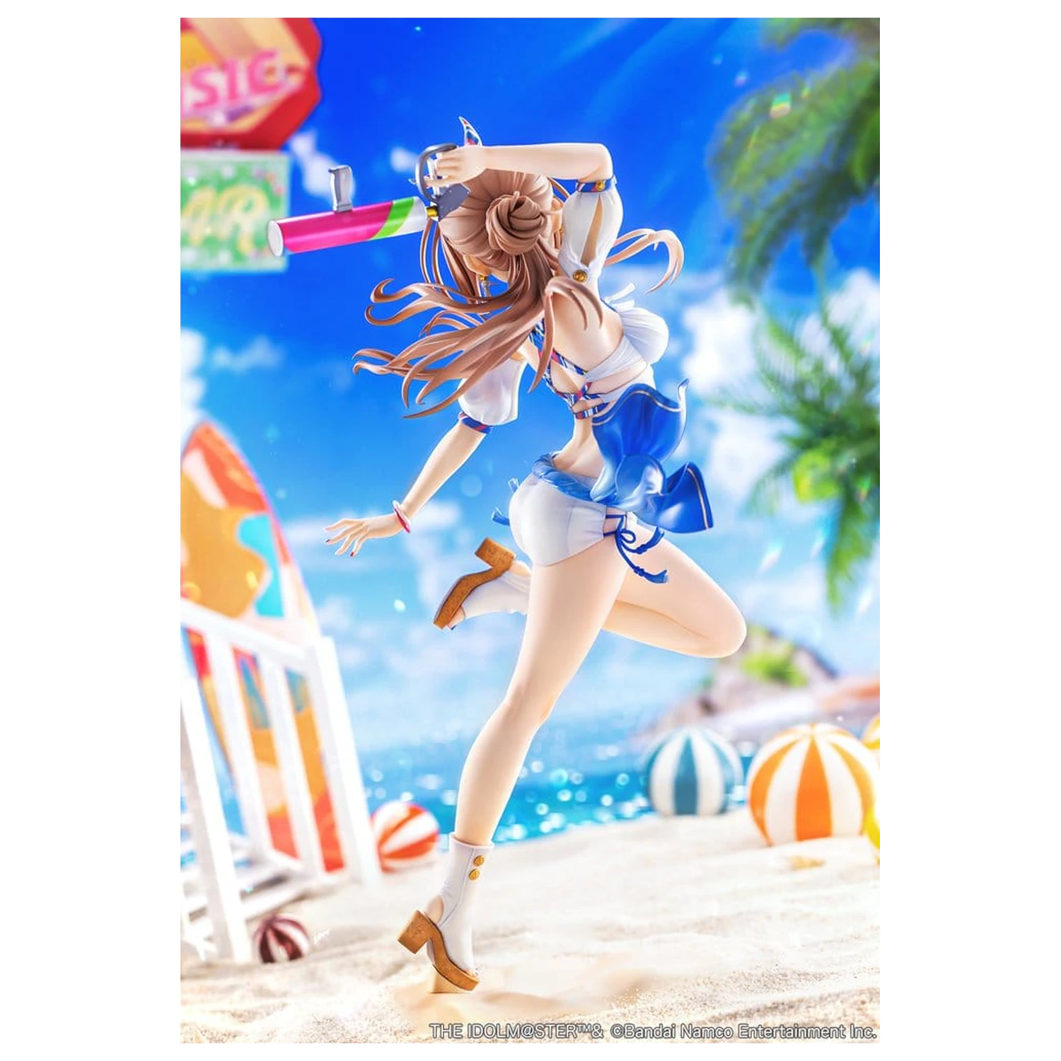 The Idolmaster Gakuen PVC figura 1/7 Himesaki Rinami Kimi to Semi Blue Ver. 27 cm fotografija izdelka