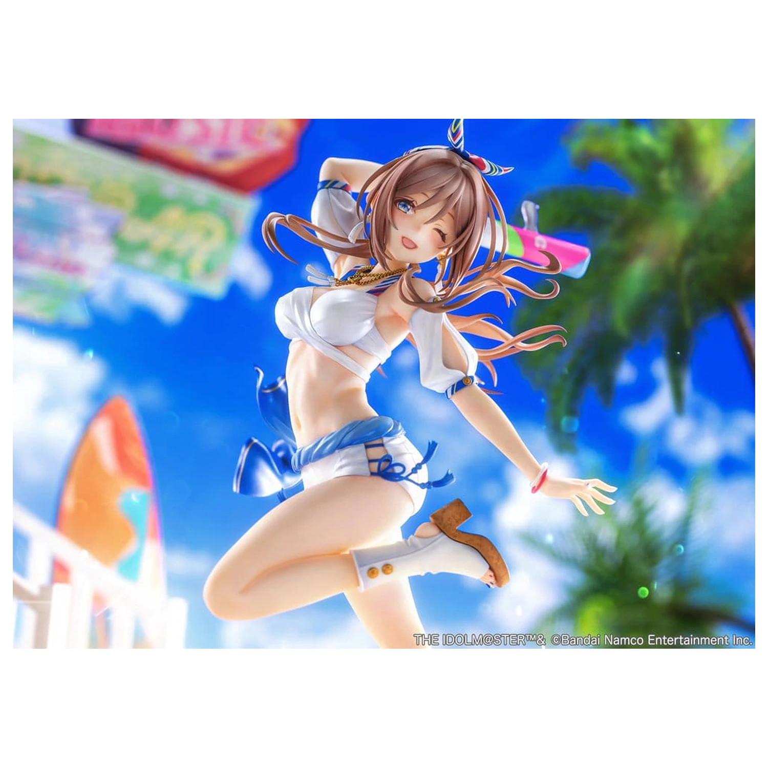 The Idolmaster Gakuen PVC figura 1/7 Himesaki Rinami Kimi to Semi Blue Ver. 27 cm fotografija izdelka