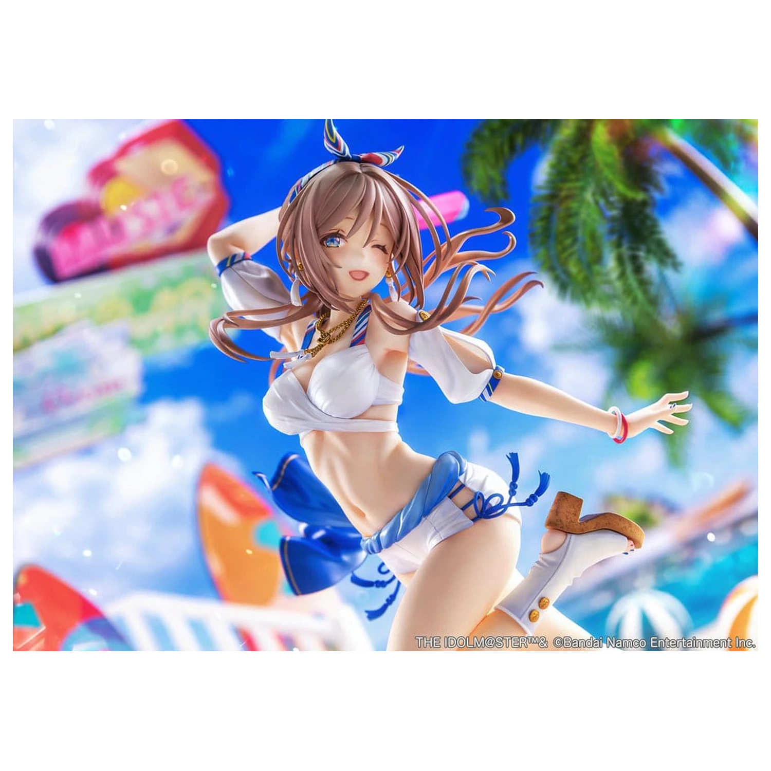 The Idolmaster Gakuen PVC figura 1/7 Himesaki Rinami Kimi to Semi Blue Ver. z bonusom 27 cm fotografija izdelka