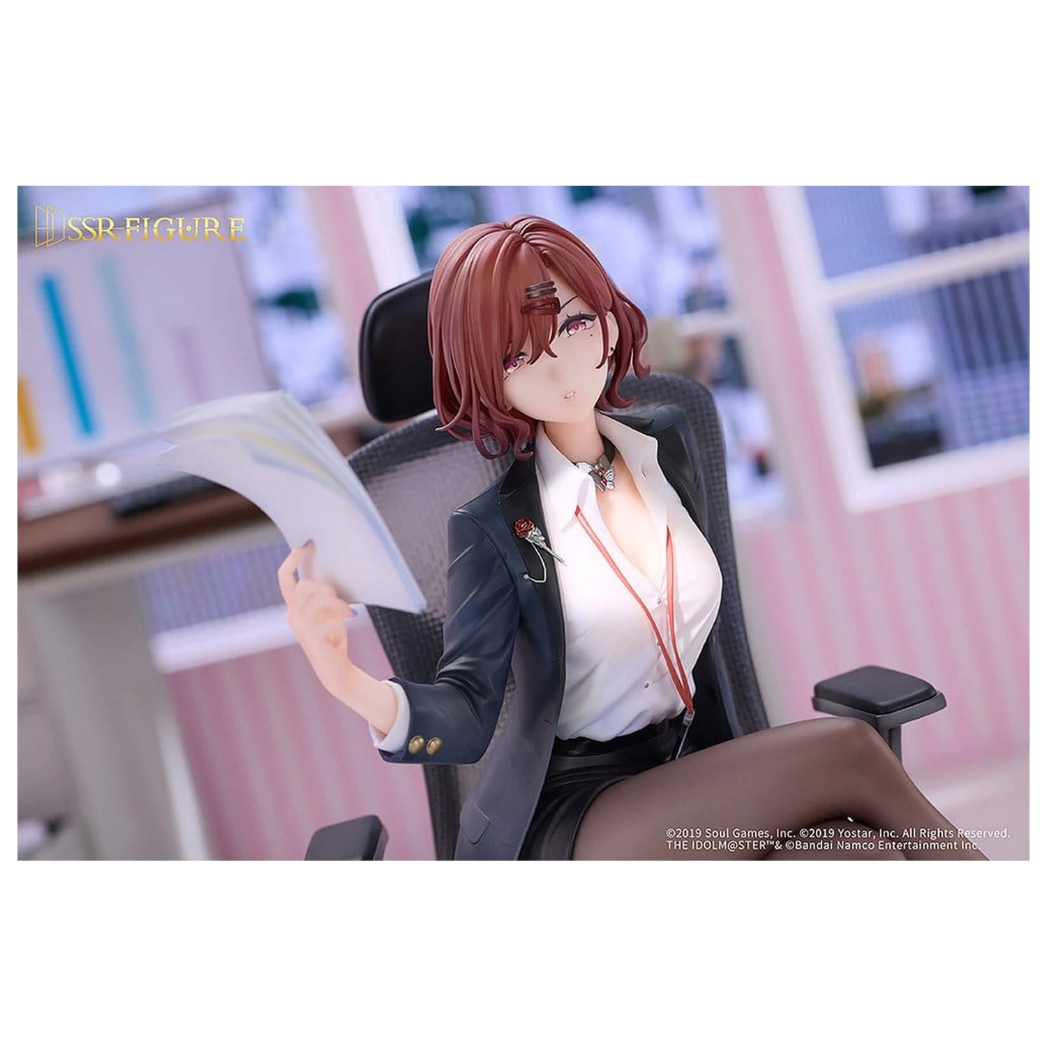 The Idolmaster Shiny Colors x Mahjong Soul PVC figura 1/7 Madoka Higuchi Effortless Work Ver. 21 cm fotografija izdelka