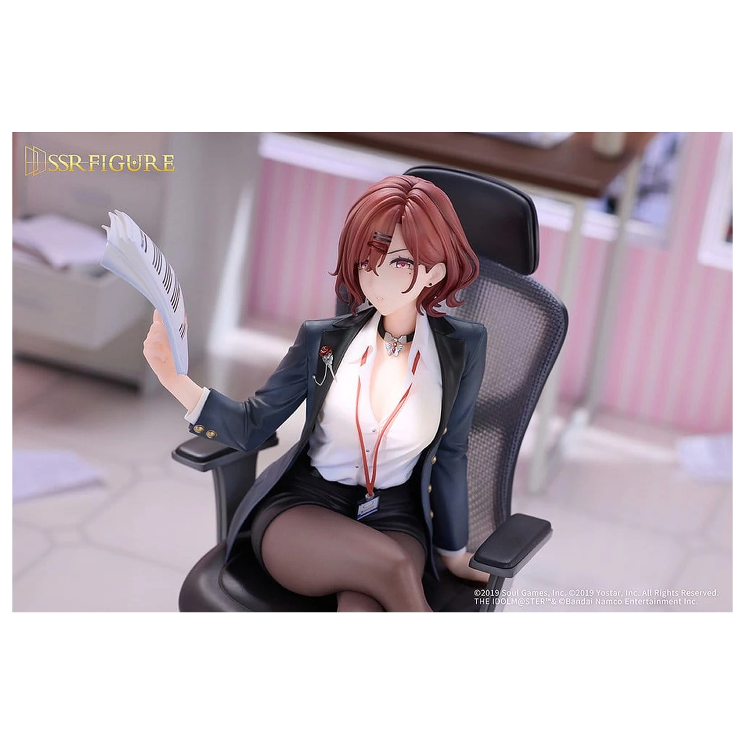 The Idolmaster Shiny Colors x Mahjong Soul PVC figura 1/7 Madoka Higuchi Effortless Work Ver. 21 cm fotografija izdelka