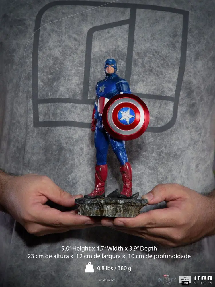 The Infinity Saga BDS Art Scale Kip 1/10 Captain America Battle of NY 23 cm fotografija izdelka