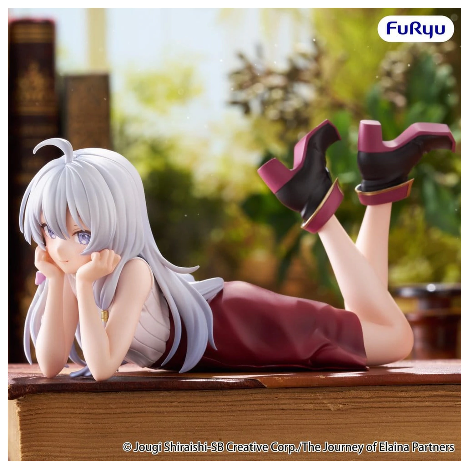 The Journey of Elaina Noodle Stopper PVC figura Elaina ležeča različica 11 cm fotografija izdelka