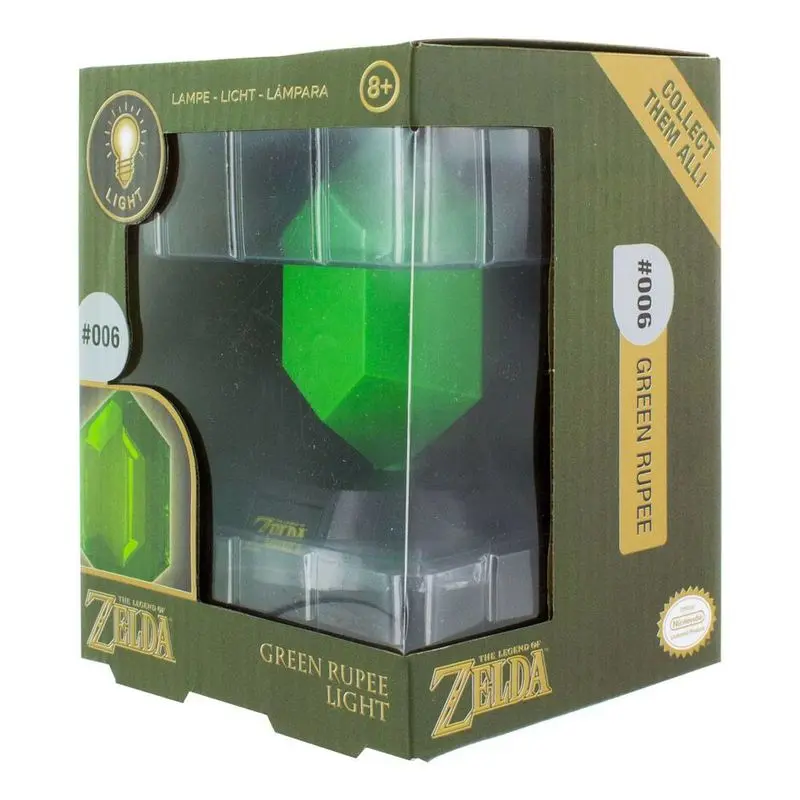 Legend of Zelda 3D svetilka Green Rupee 10 cm fotografija izdelka