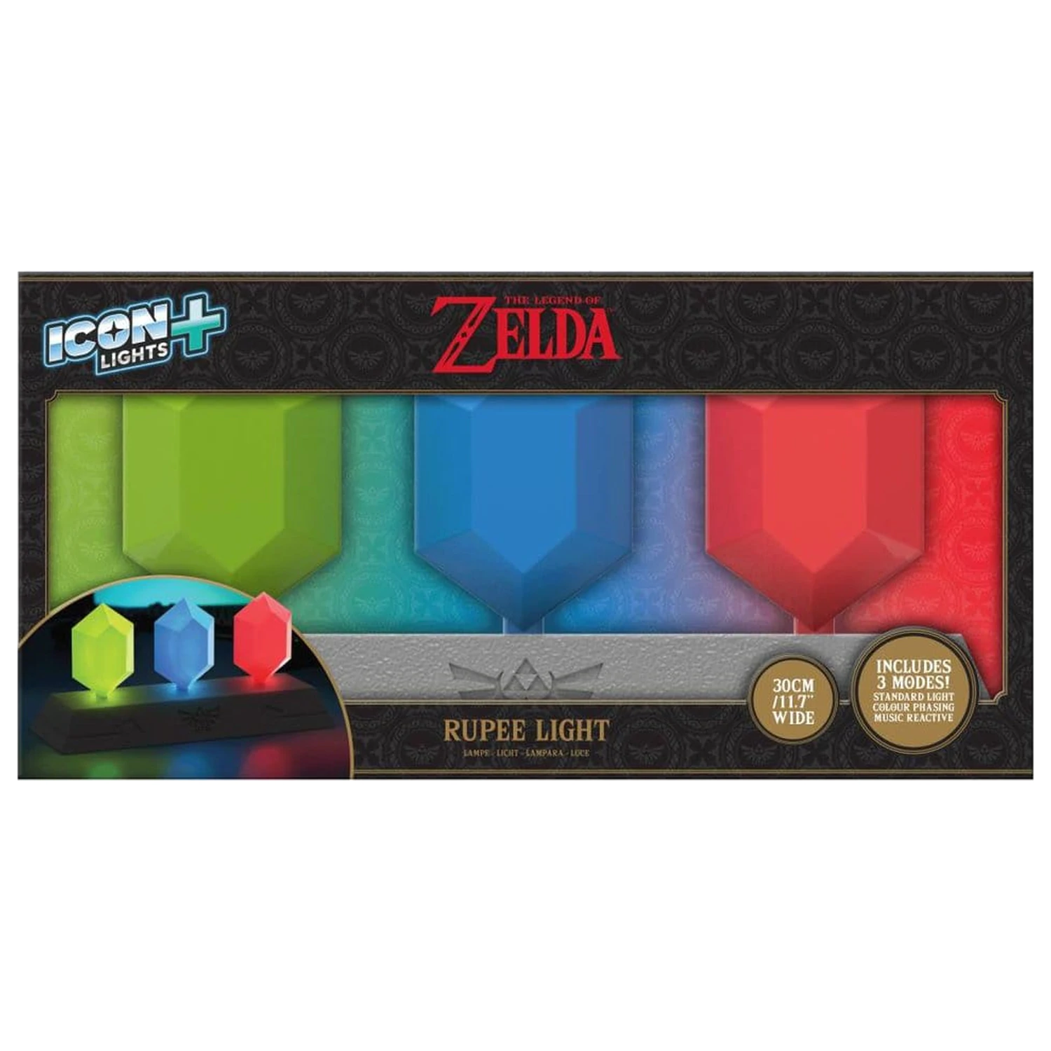 The Legend of Zelda Icon Light Plus lučka Rupee 30 cm fotografija izdelka