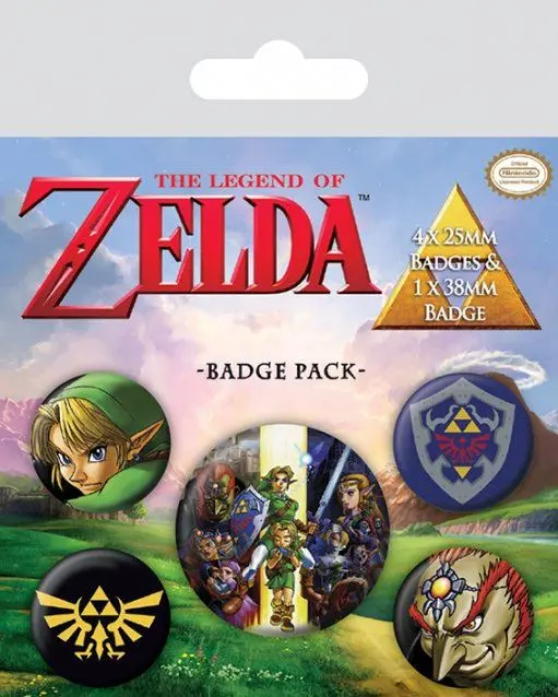 The Legend of Zelda Komplet priponk z zatičem (5 kosov) Link fotografija izdelka