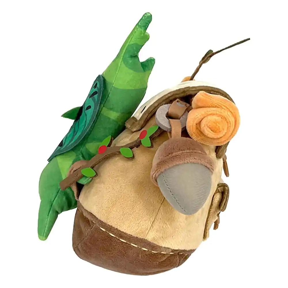 The Legend of Zelda: Tears of the Kingdom Plišasta Figura ZP04 Korok z Nahrbtnikom Rjava 17 cm fotografija izdelka