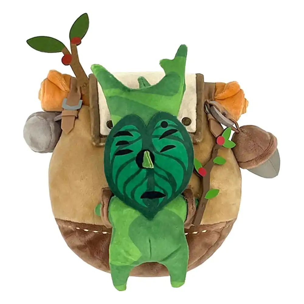 The Legend of Zelda: Tears of the Kingdom Plišasta Figura ZP04 Korok z Nahrbtnikom Rjava 17 cm fotografija izdelka
