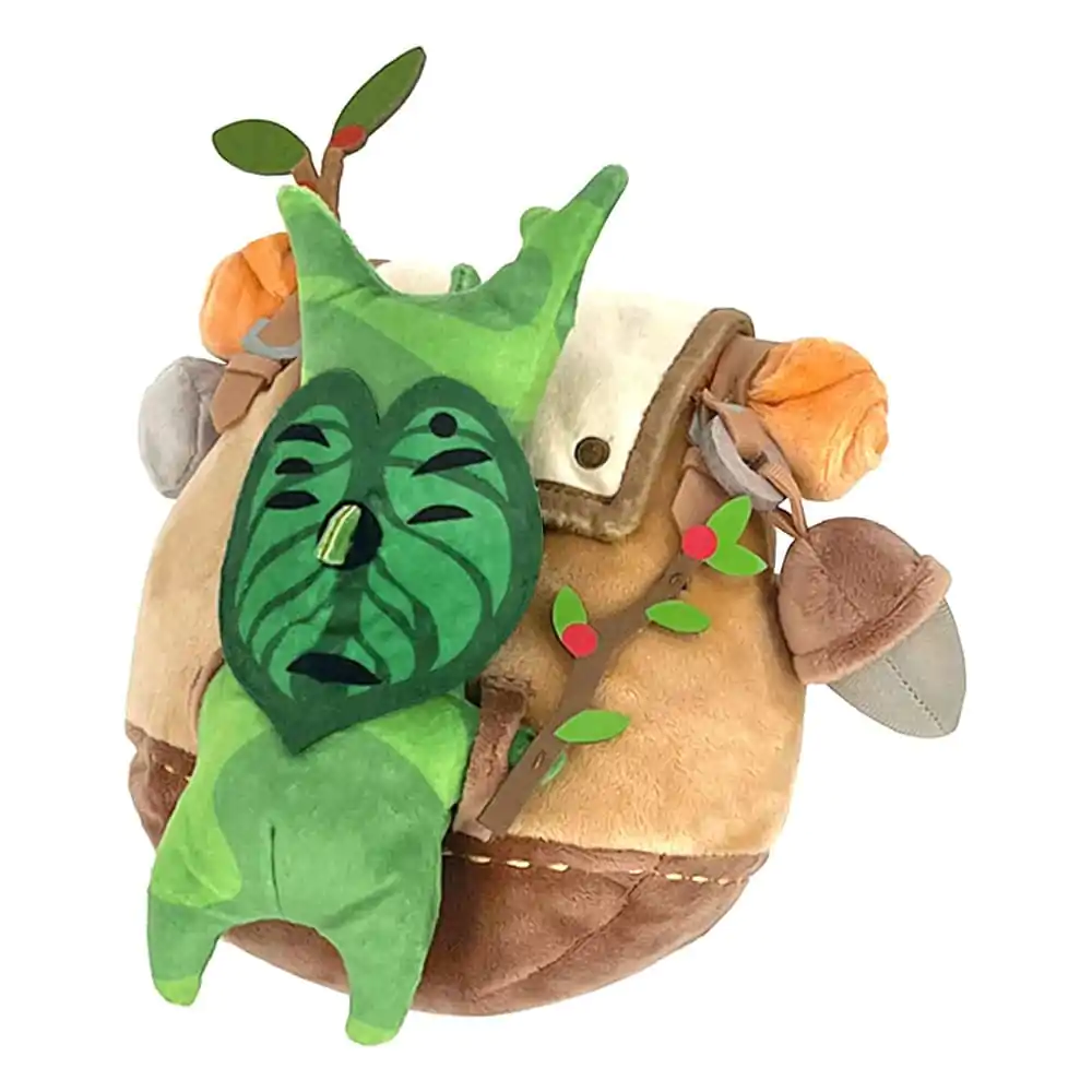 The Legend of Zelda: Tears of the Kingdom Plišasta Figura ZP04 Korok z Nahrbtnikom Rjava 17 cm fotografija izdelka