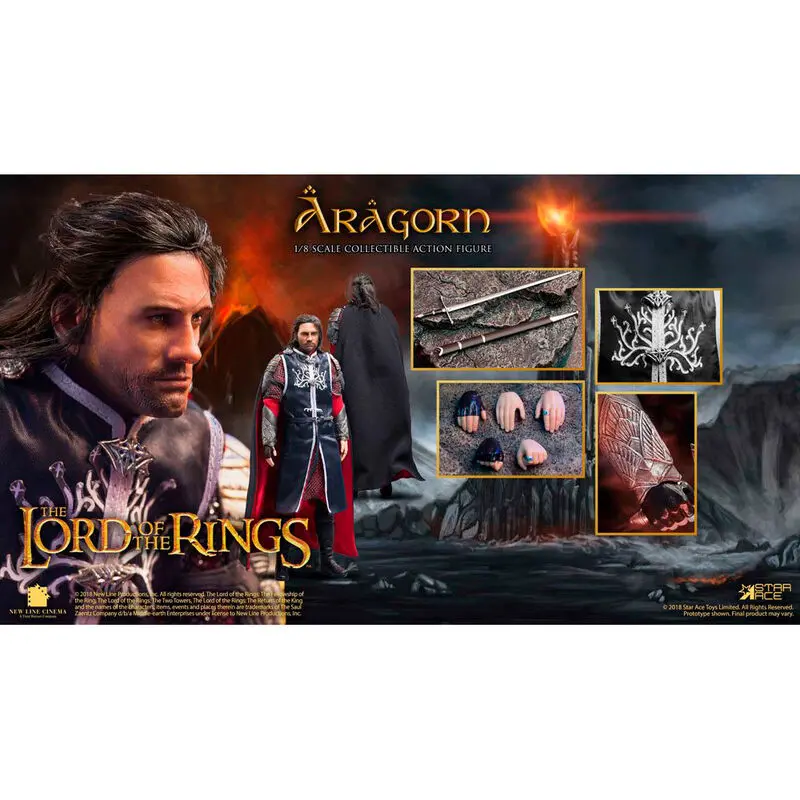 The Lord of the Rings Aragorn Real Master figura 23 cm fotografija izdelka