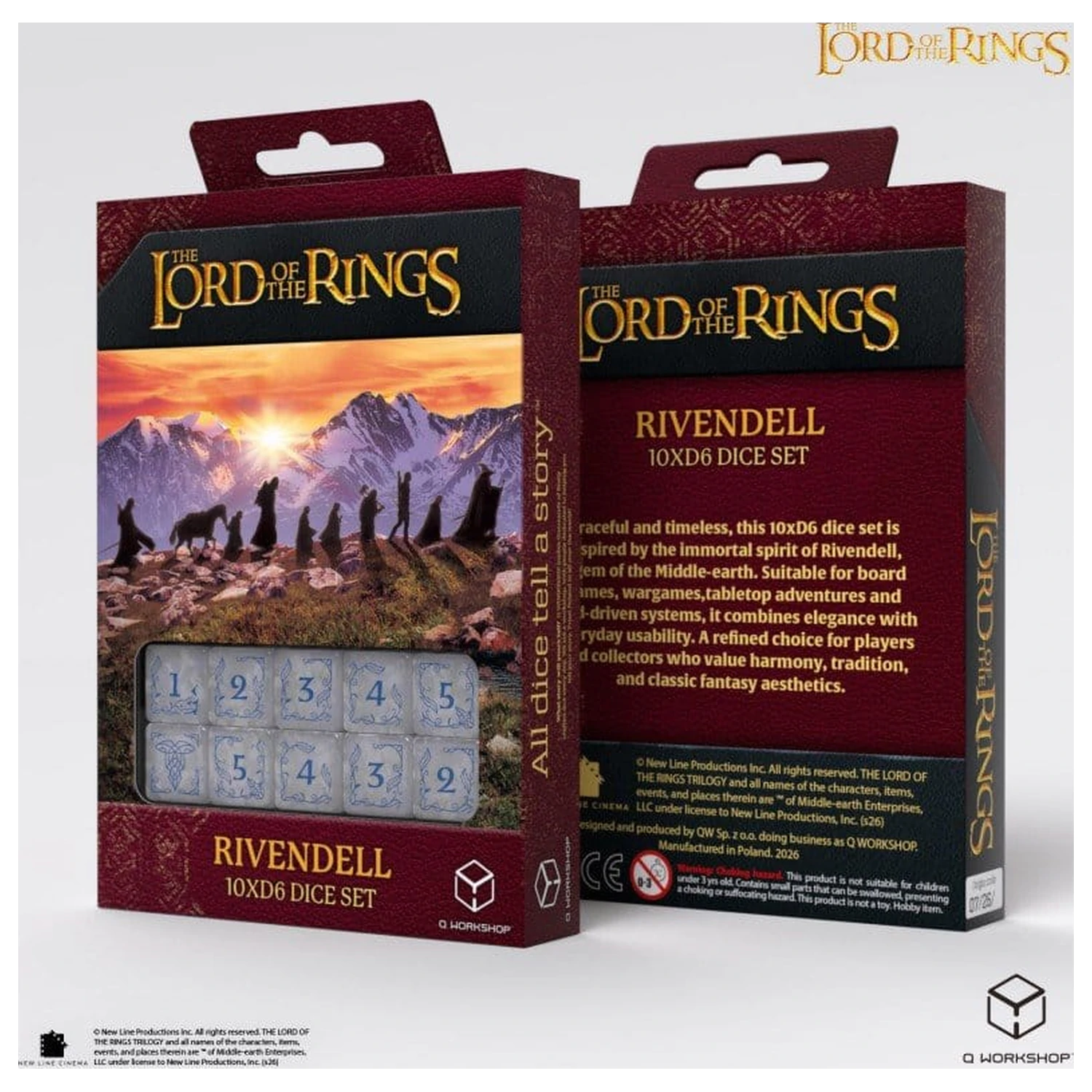 The Lord of the Rings: 10 D6 komplet kock Rivendell (kamen) fotografija izdelka