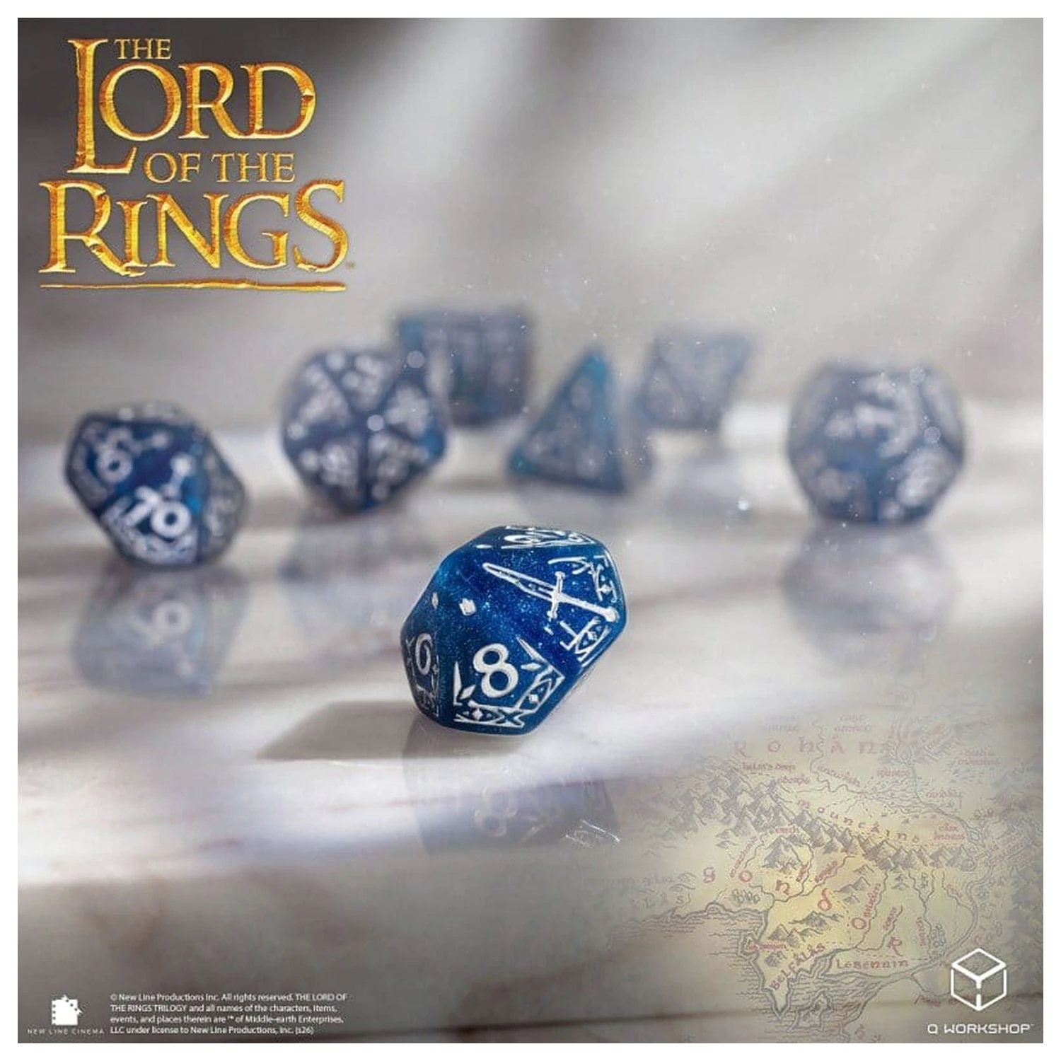 The Lord of the Rings Komplet 7 igralnih kock Gondor fotografija izdelka