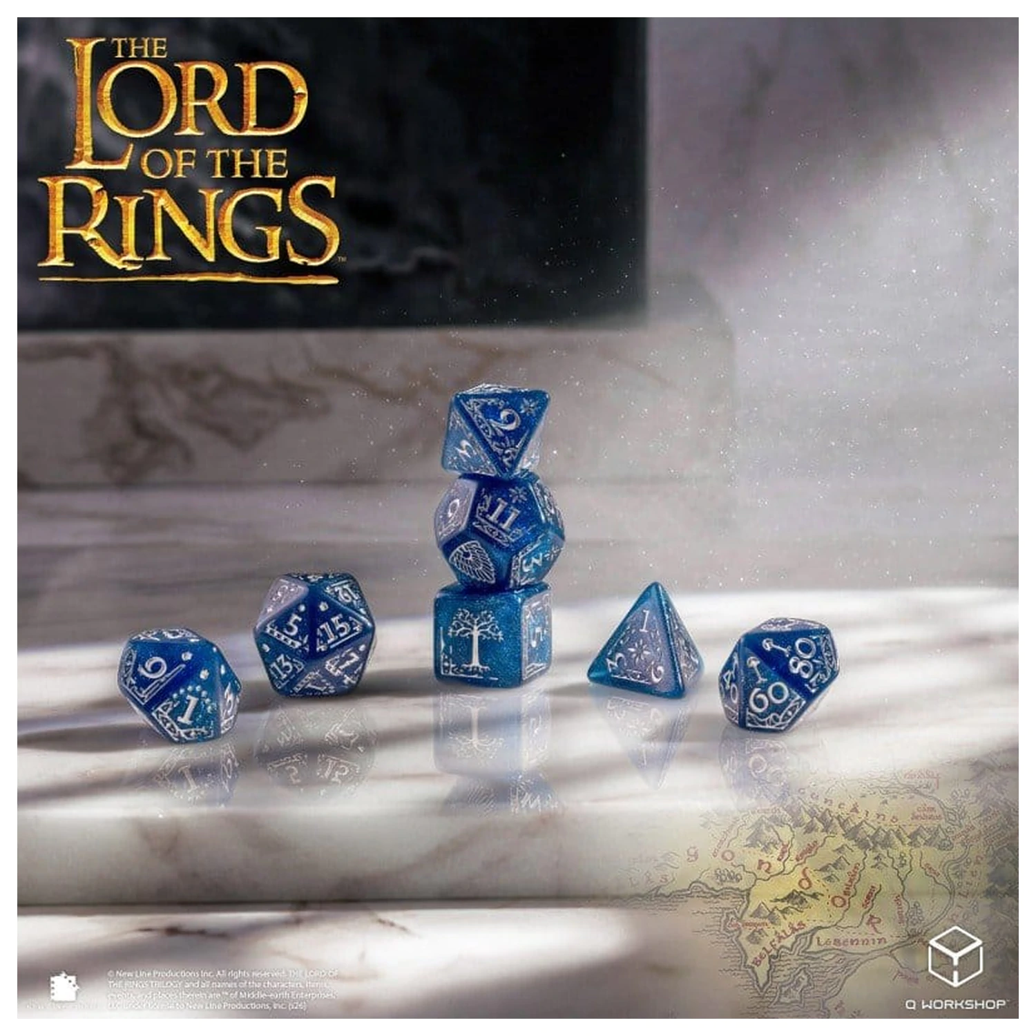 The Lord of the Rings Komplet 7 igralnih kock Gondor fotografija izdelka