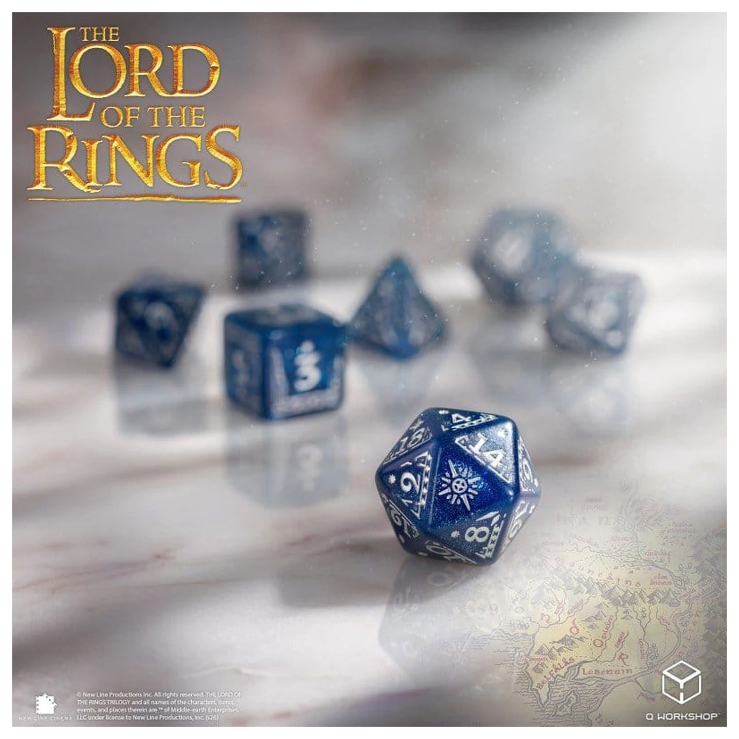 The Lord of the Rings Komplet 7 igralnih kock Gondor fotografija izdelka