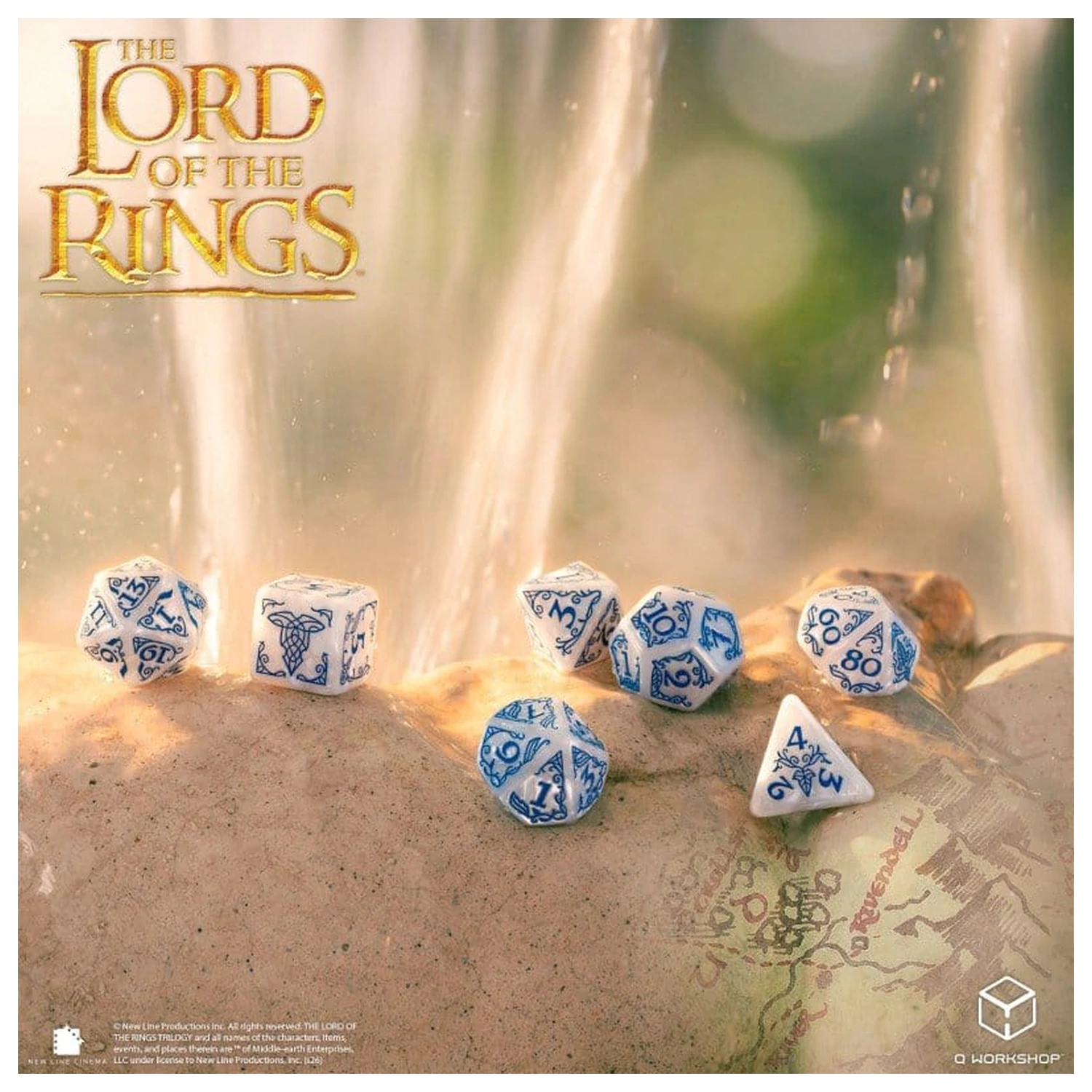 The Lord of the Rings Komplet sedmih Rivendell kock (kamen) fotografija izdelka