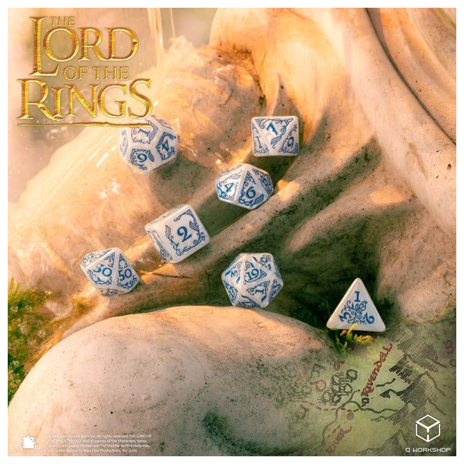 The Lord of the Rings Komplet sedmih Rivendell kock (kamen) fotografija izdelka