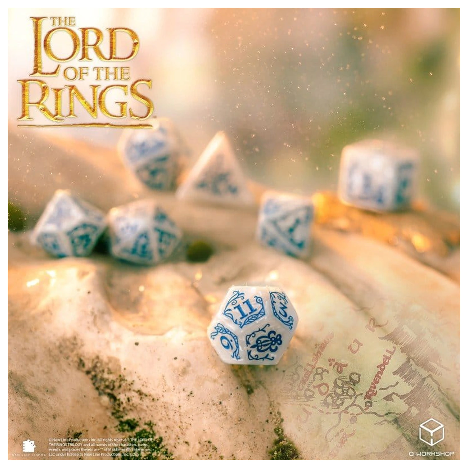 The Lord of the Rings Komplet sedmih Rivendell kock (kamen) fotografija izdelka