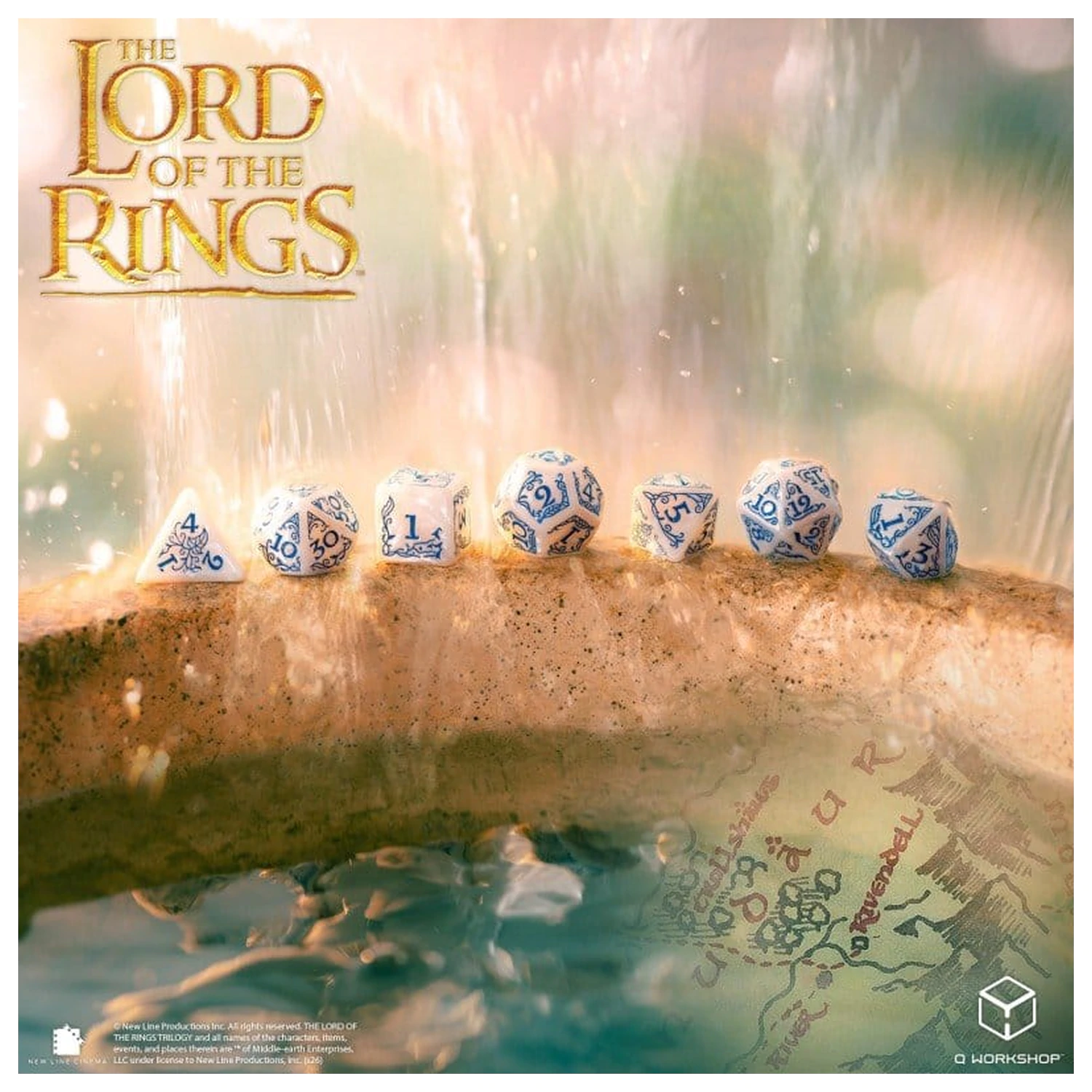 The Lord of the Rings Komplet sedmih Rivendell kock (kamen) fotografija izdelka