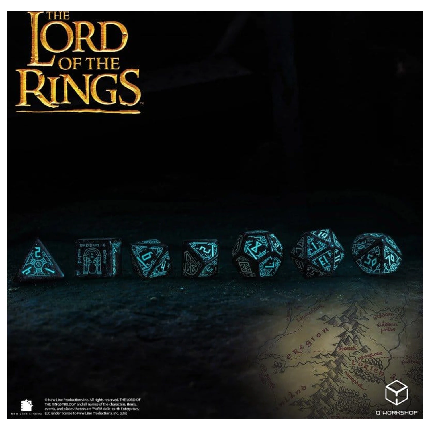 The Lord of the Rings Komplet 7 kock Moria (svetijo v temi) fotografija izdelka