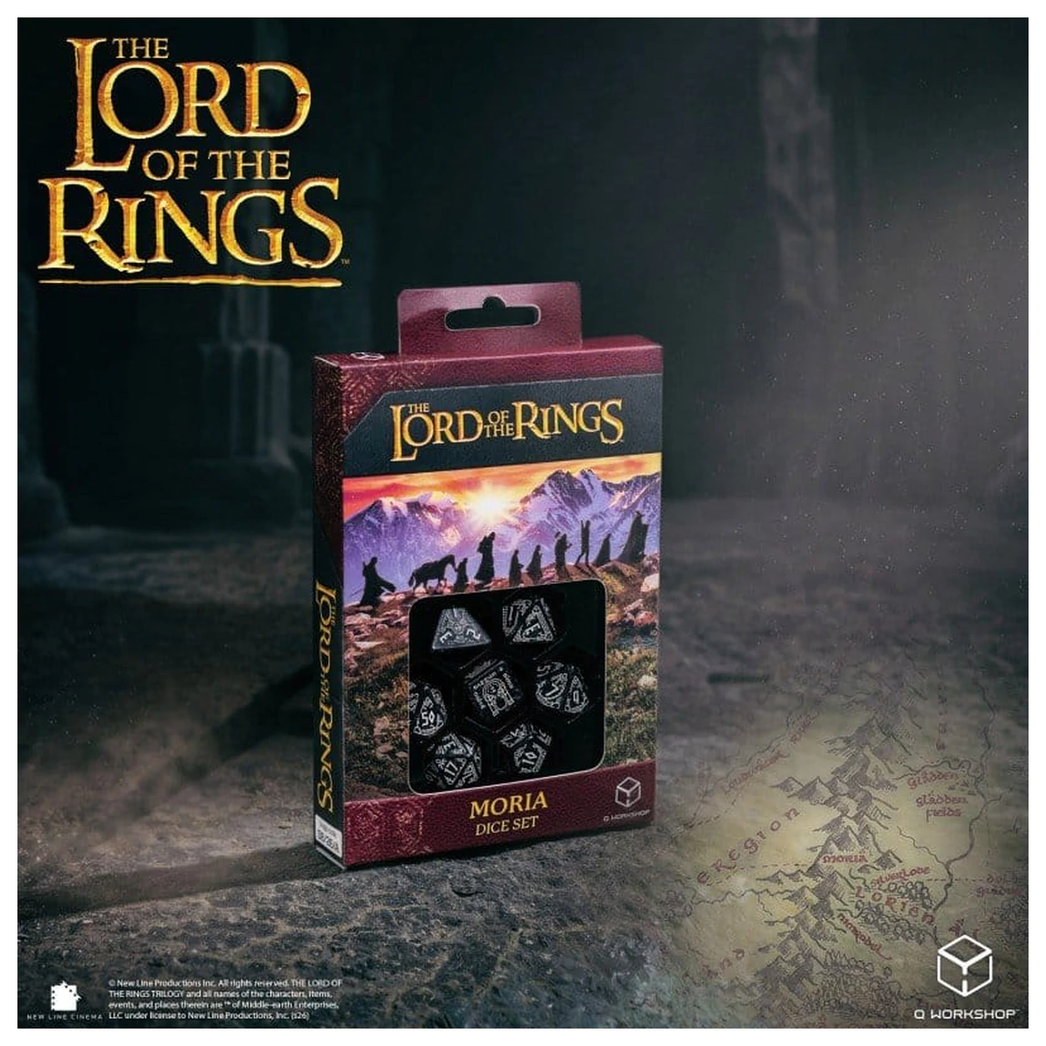 The Lord of the Rings Komplet 7 kock Moria (svetijo v temi) fotografija izdelka