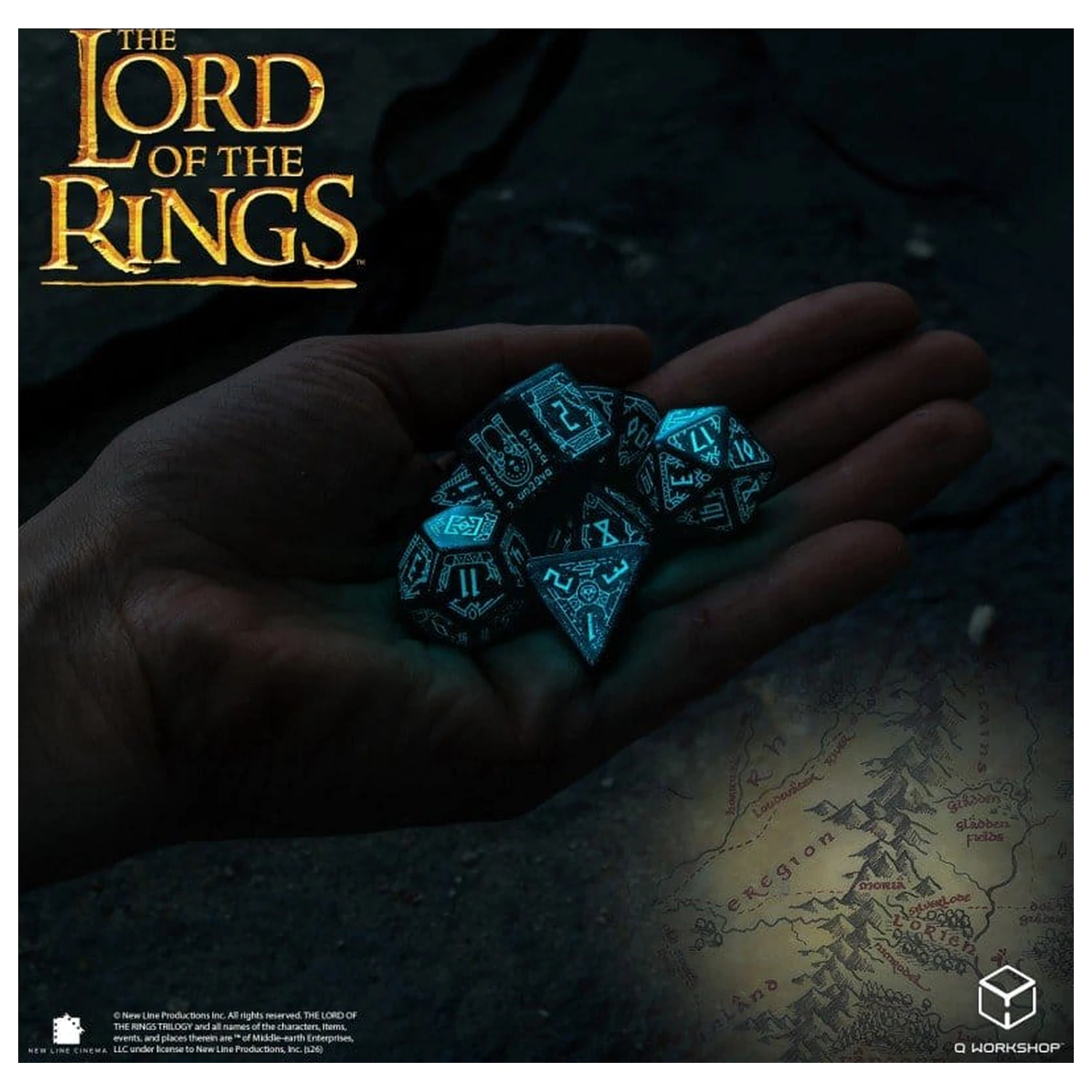 The Lord of the Rings Komplet 7 kock Moria (svetijo v temi) fotografija izdelka