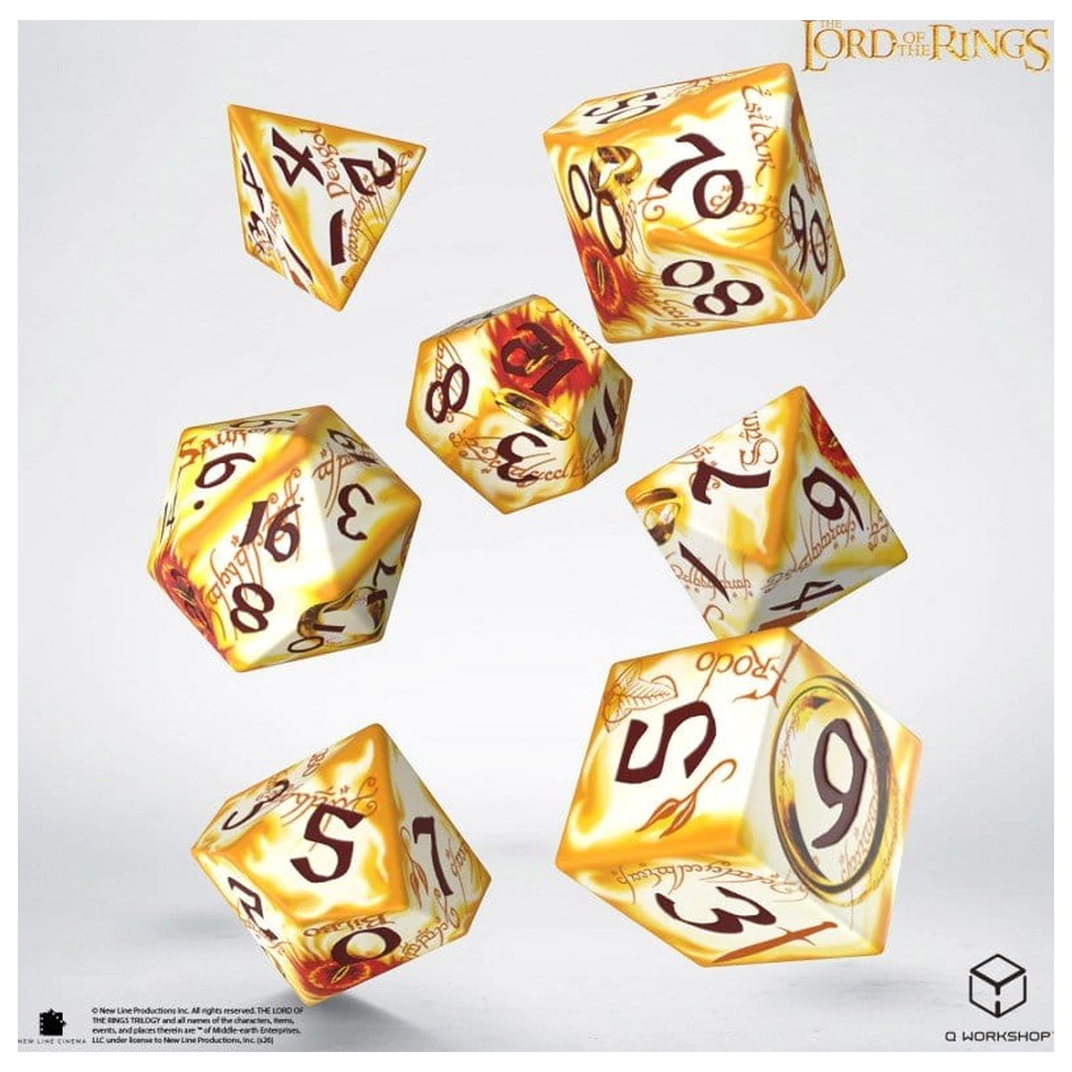 The Lord of the Rings Full Art Set 7 Ring-bearers (Whitefire Radiance) kock fotografija izdelka