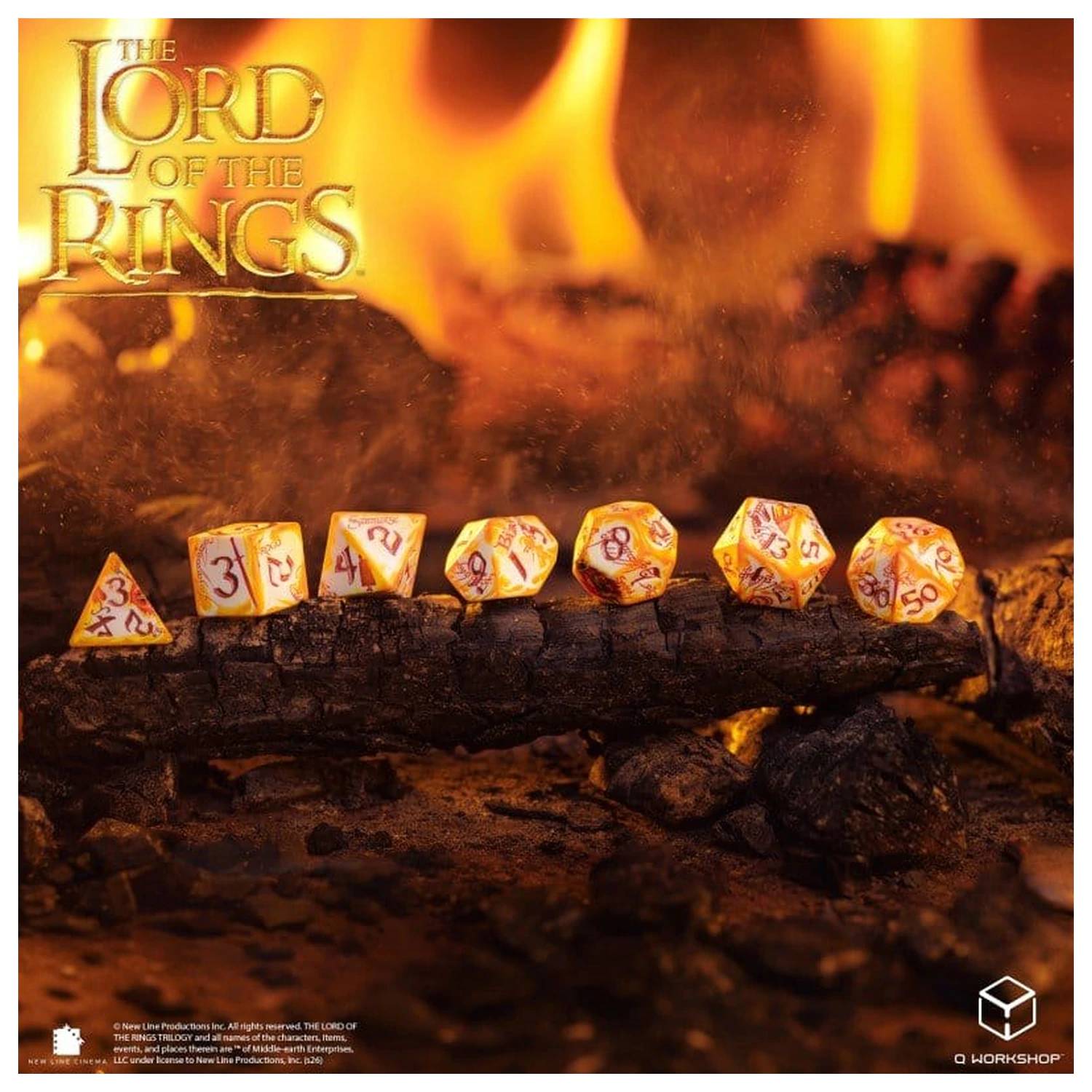 The Lord of the Rings Full Art Set 7 Ring-bearers (Whitefire Radiance) kock fotografija izdelka