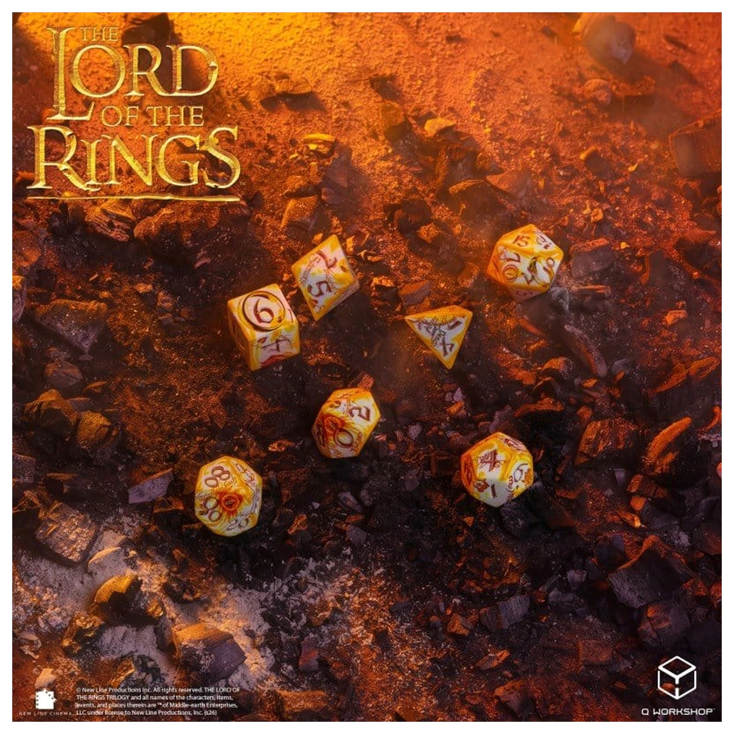The Lord of the Rings Full Art Set 7 Ring-bearers (Whitefire Radiance) kock fotografija izdelka