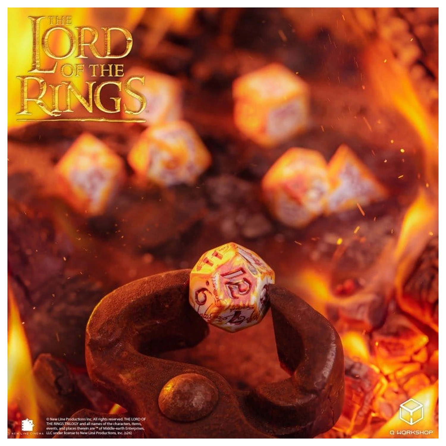 The Lord of the Rings Full Art Set 7 Ring-bearers (Whitefire Radiance) kock fotografija izdelka